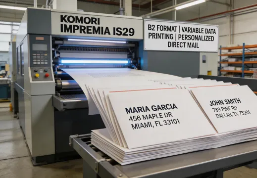Direct mail production with Impremia IS29s digital press